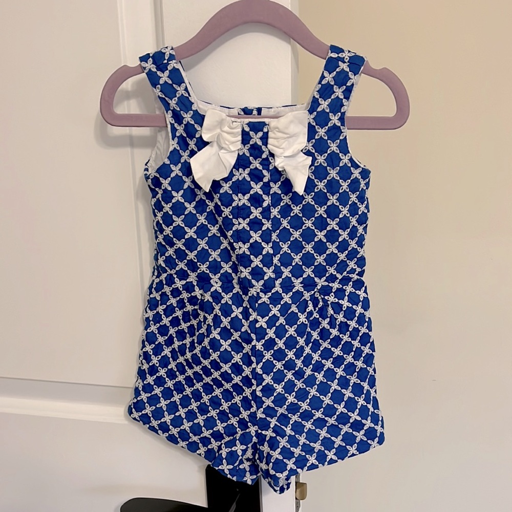 Janie and Jack White and Blue romper